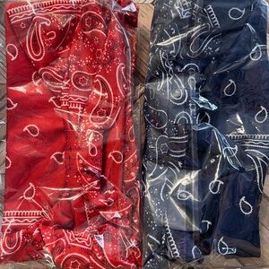 Knotted Headbands - pk of 2 - Red and Blue